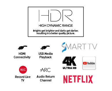 55" 4K Ultra HD Smart TV with HDR