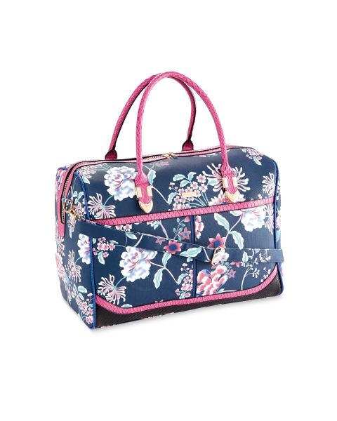 Avenue Navy Floral Travel Holdall