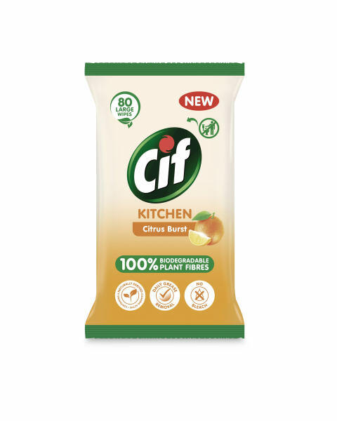 Cif Kitchen Bio Wipes 80 Pack