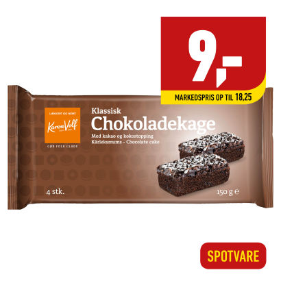 KAREN VOLF 
Chokoladekage
