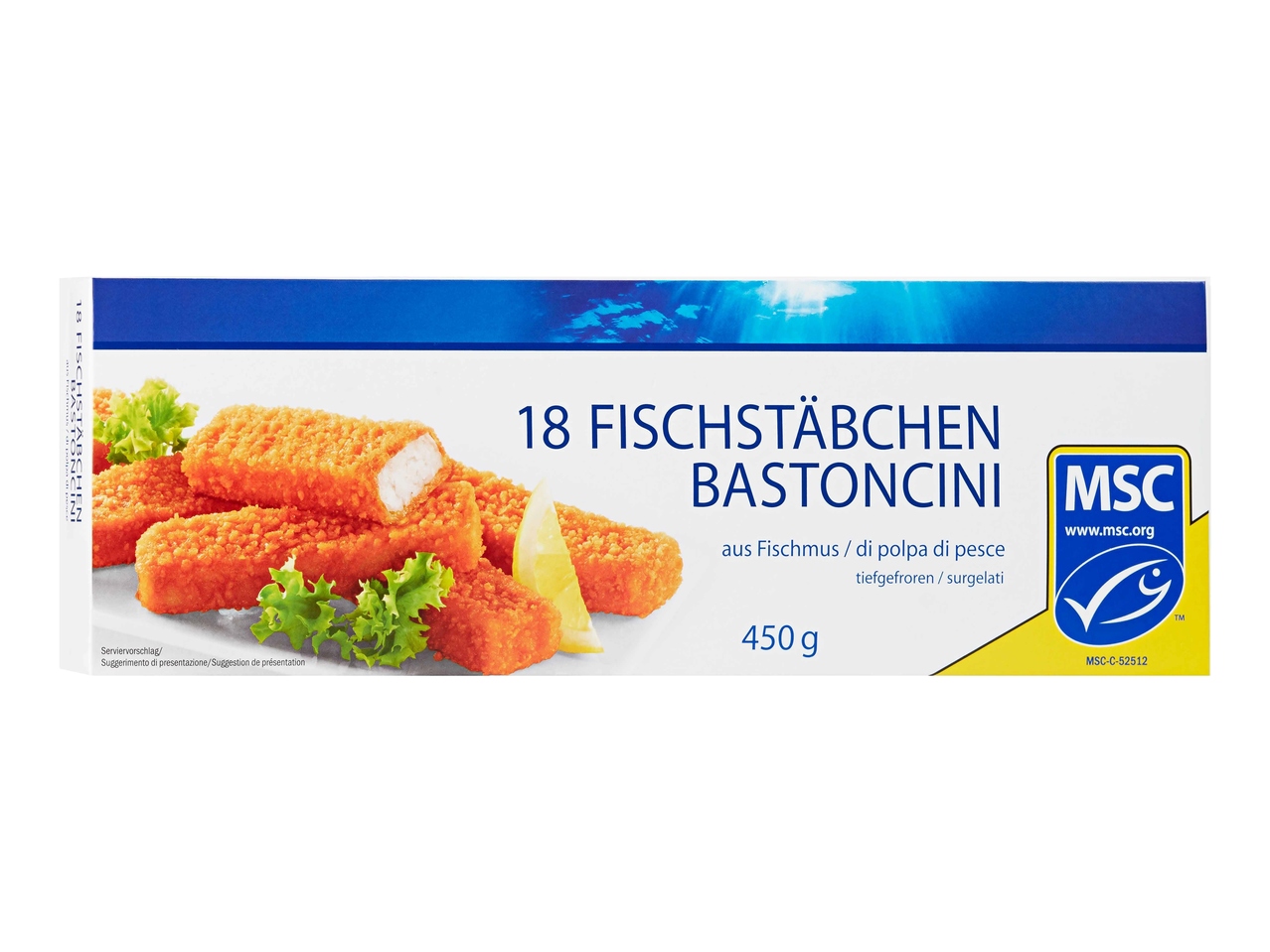 Bastoncini di pesce MSC