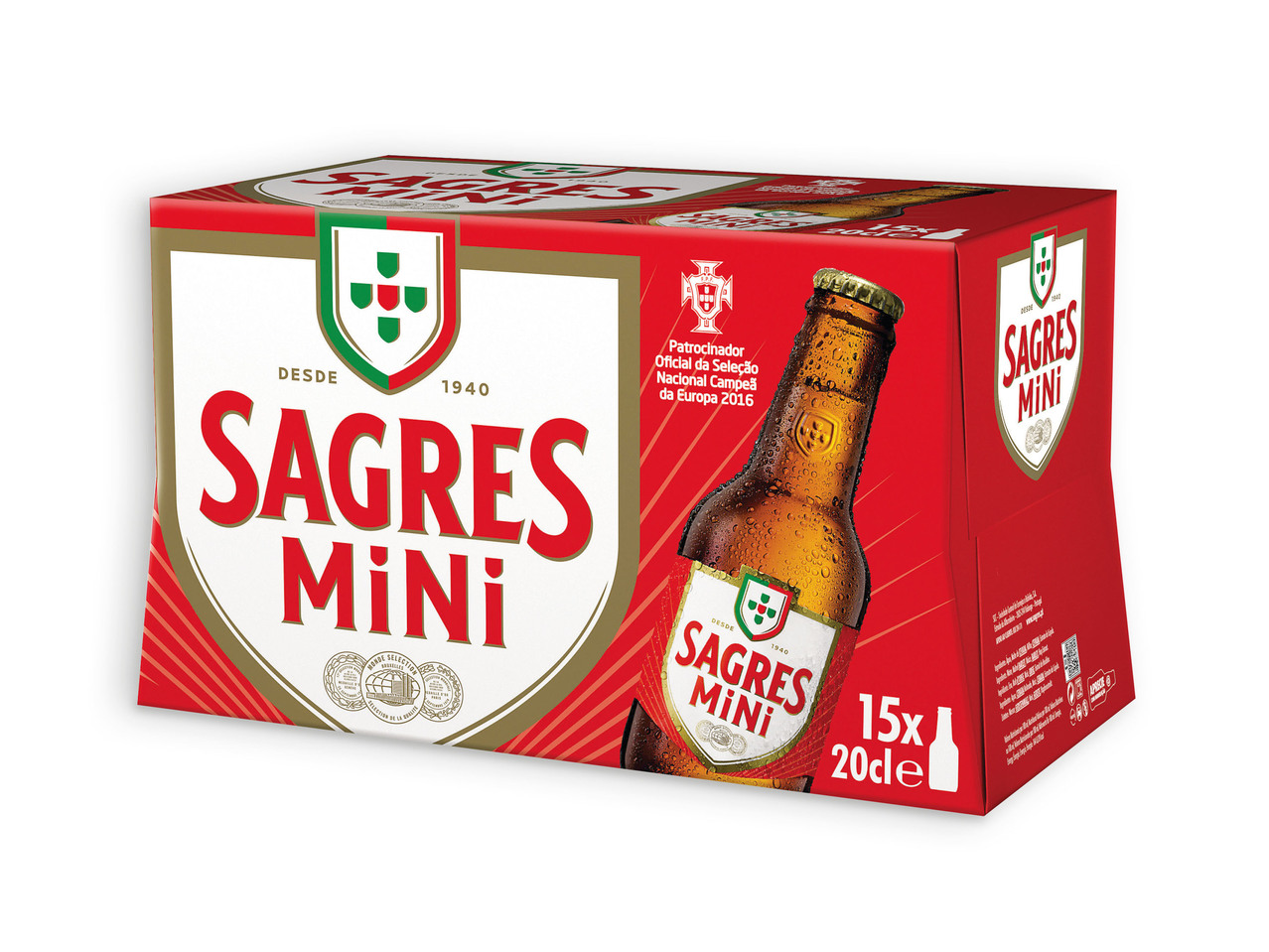 SAGRES(R) Cerveja Mini Pack Económico