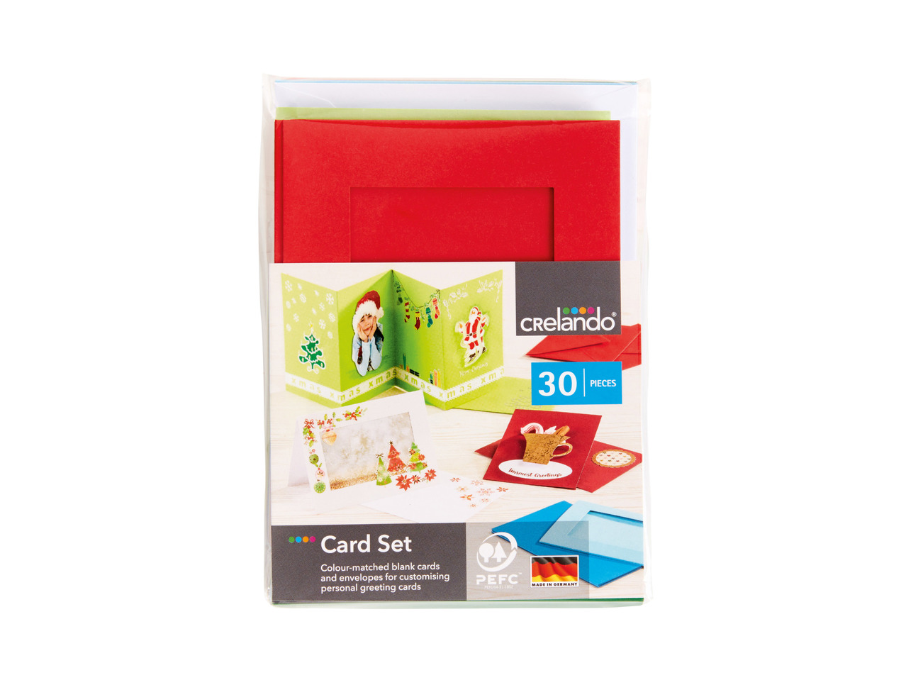 CRELANDO Greeting Card Set/ Sticker Set