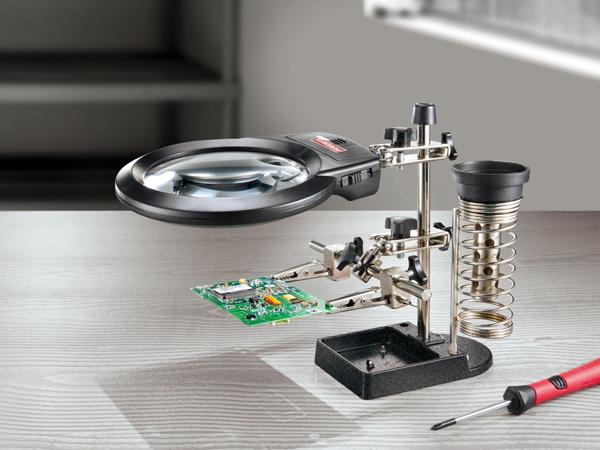 Mechanical Precision Tool with LED Magnifying Lens
