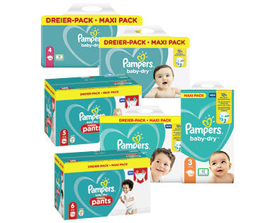 PAMPERS(R) BABY DRY WINDELN/PANTS MAXI PACK