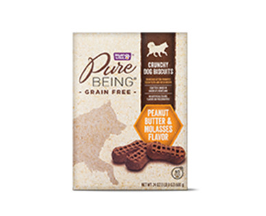 Pure Being Grain Free Crunchy PB & Molasses Dog Biscuits