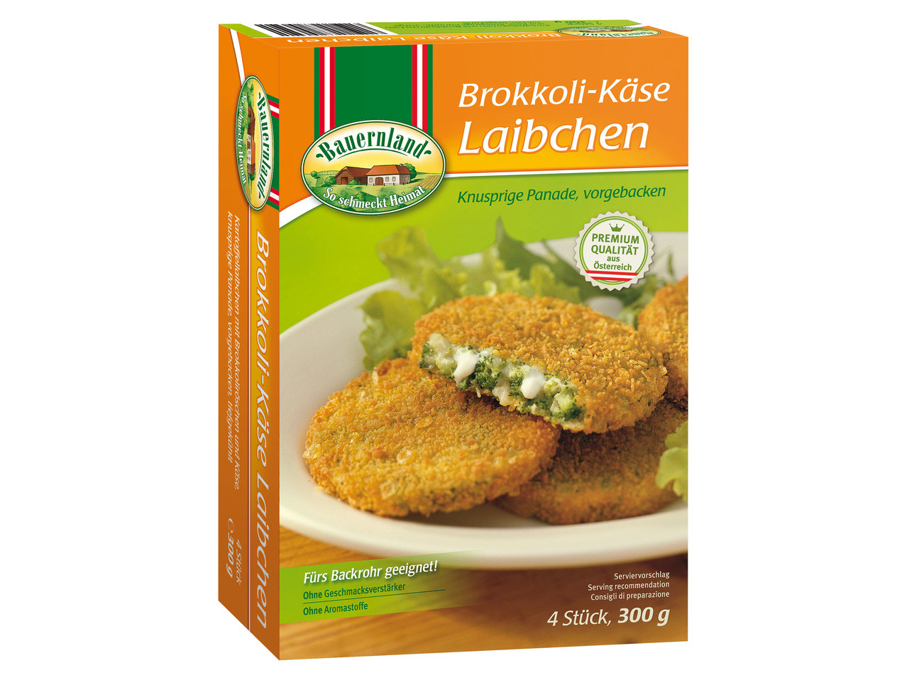 BAUERNLAND Gemüse-Laibchen/Gemüse-Schnitzel