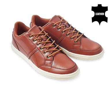 Men's Leather Casual Shoes - Aldi 