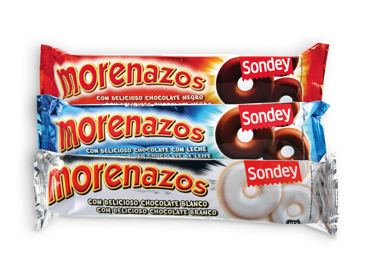 SONDEY(R) Morenazos de Chocolate Negro / Leite / Branco