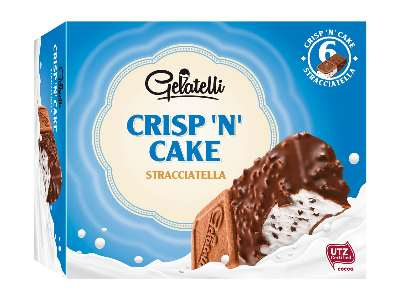 GELATELLI Crisp ‚N‘ Cake Stracciatella