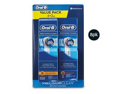 Oral B Precision Clean Toothbrush Replacement Heads 8pk