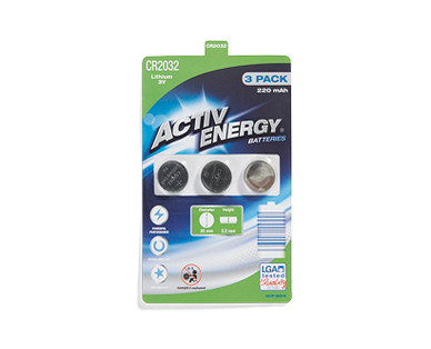 COIN CELL BATTERIES 3PK