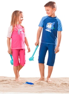 T-shirt et short anti-UV enfant