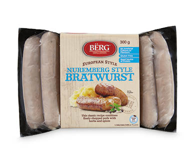 Nuremberg Style Bratwurst Sausages 300g