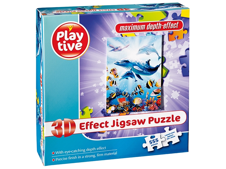 Puzzle 3D, 555 piese, 4 modele