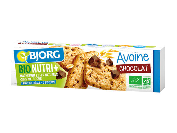 Bjorg biscuits avoine et chocolat Bio1