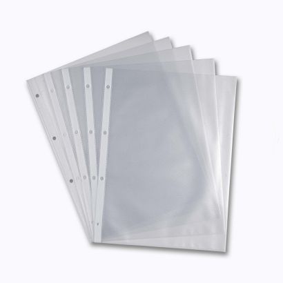 50 Pochettes transparentes perforées