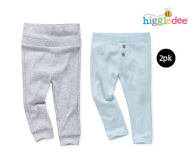 Baby Organic Cotton Pants 2pk