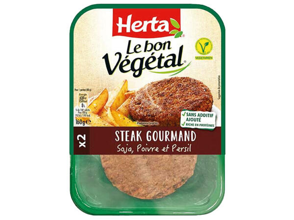 Herta Le Bon Végétal Carré ou steak gourmand