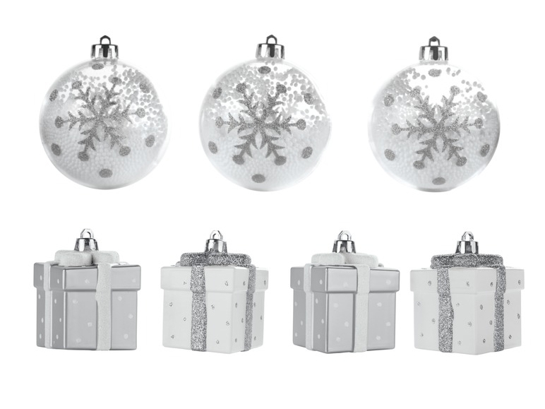 Ornamente din plastic, de Crăciun, 14 modele