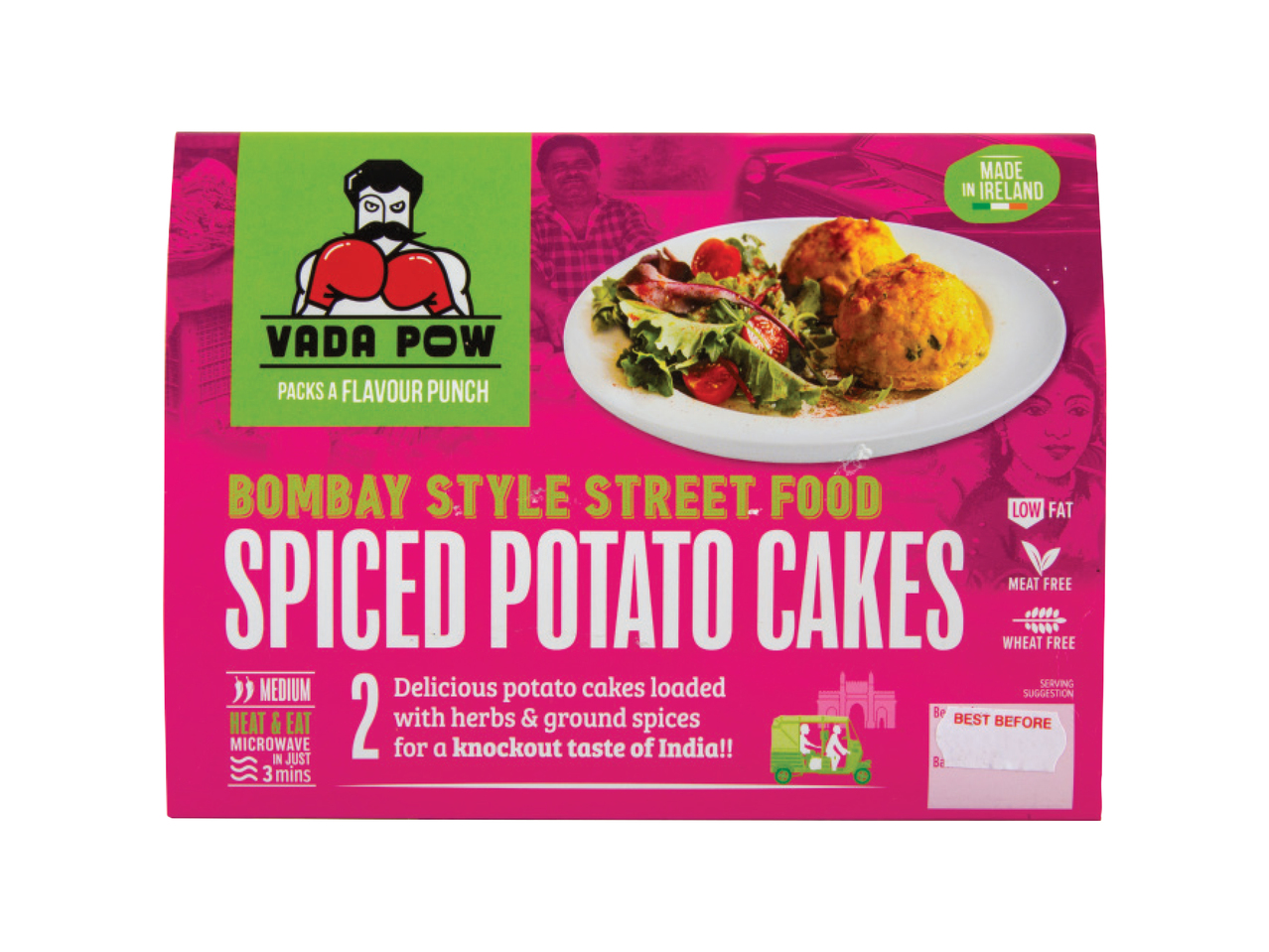 VADA POW Spiced Potato Cakes/ Sweet Potato Burgers
