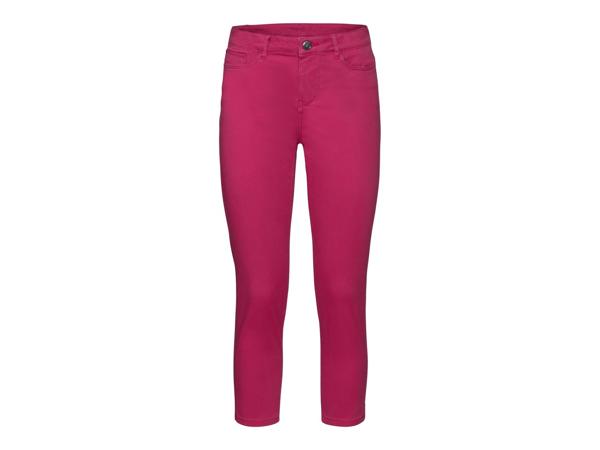 Ladies' Cropped Trousers Straight Cut