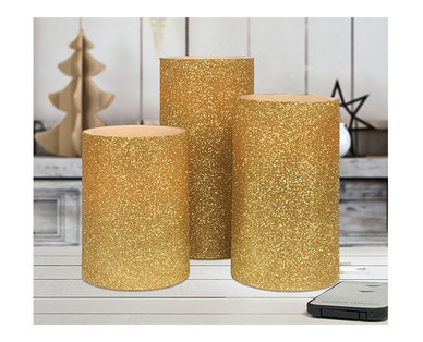 Merry Moments 3-Pack Holiday LED Flameless Candle Set