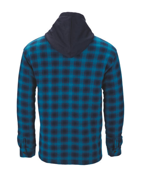 Blue Checked Sherpa Lined Shirt