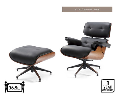Replica Eames Lounge Chair with Ottoman