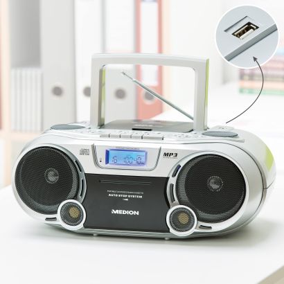 Radiocassette stéréo avec lecteur CD/MP3
