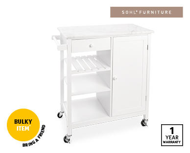 Marble Top Kitchen Trolley
