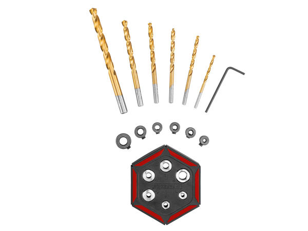 Drilling Template with Wood Drill Bit Set/Drilling Template with HSS Drill Bit Set