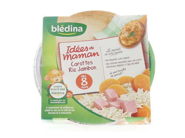 Blédina Idées de Maman carottes riz et jambon