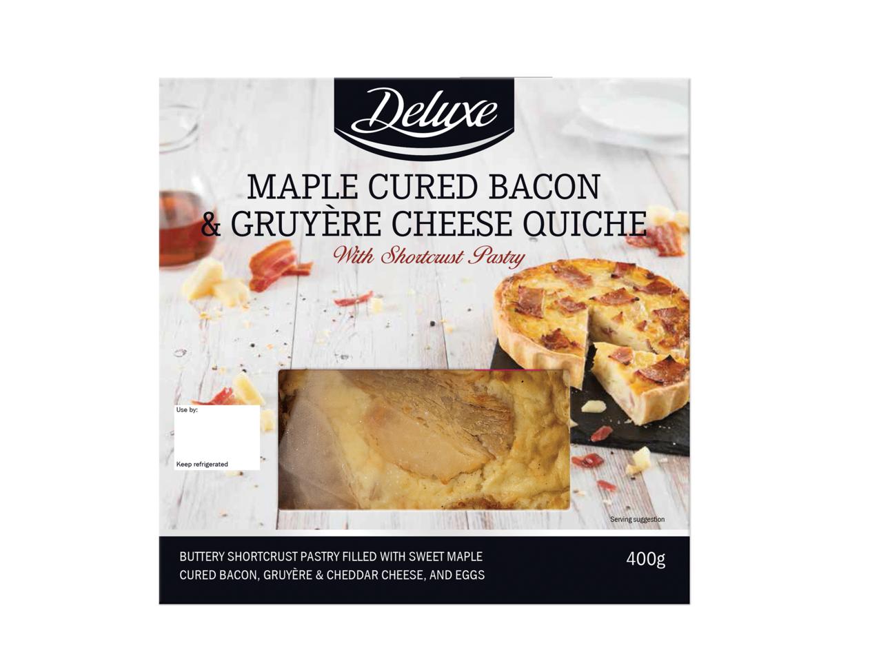 Maple Cured Bacon & Gruyere Cheese Quiche