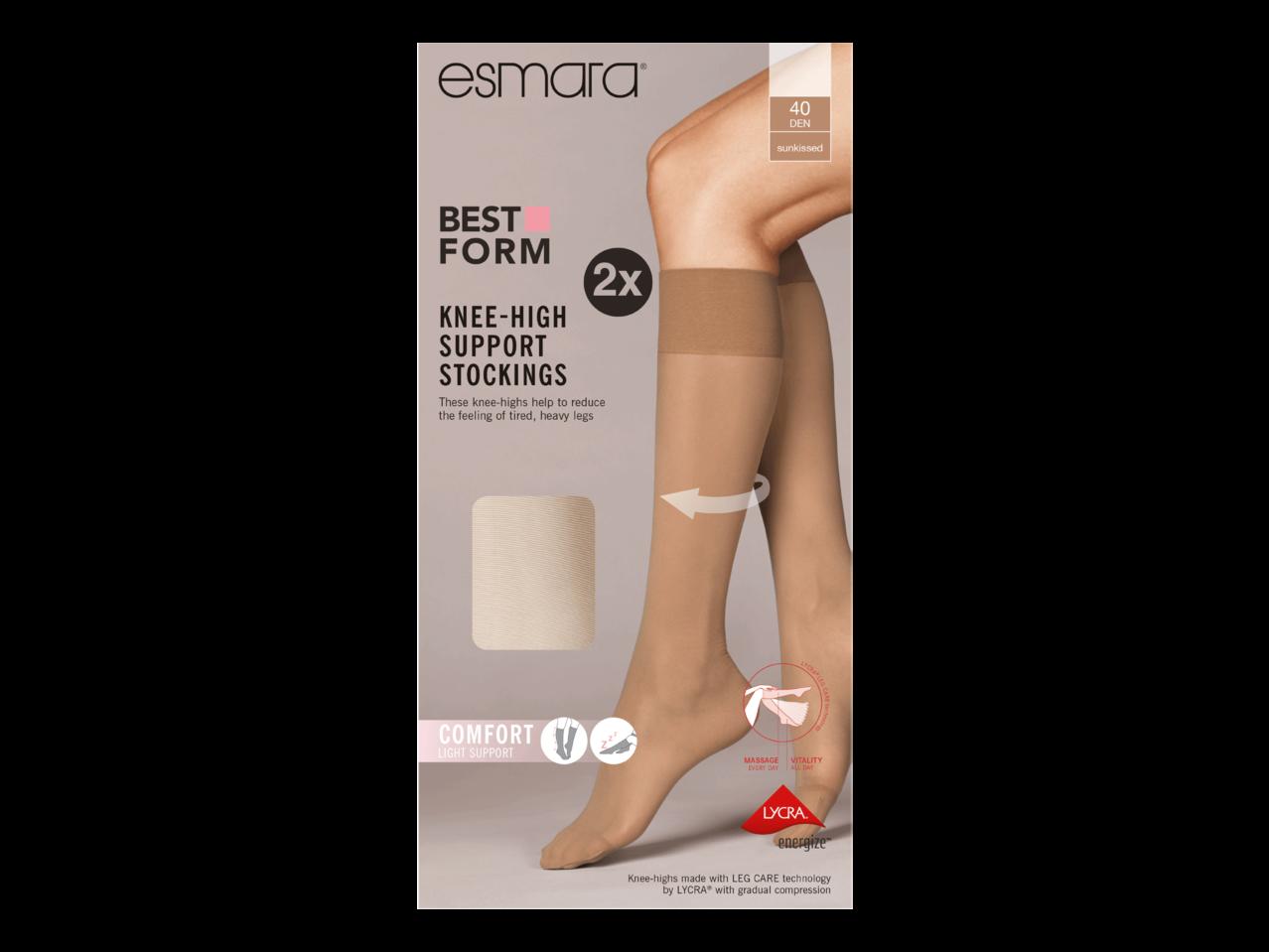 LADIES' KNEE-HIGH SUPPORT STOCKINGS