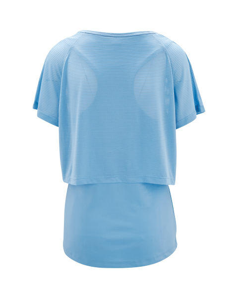 Blue Ladies Fitness-Shirt