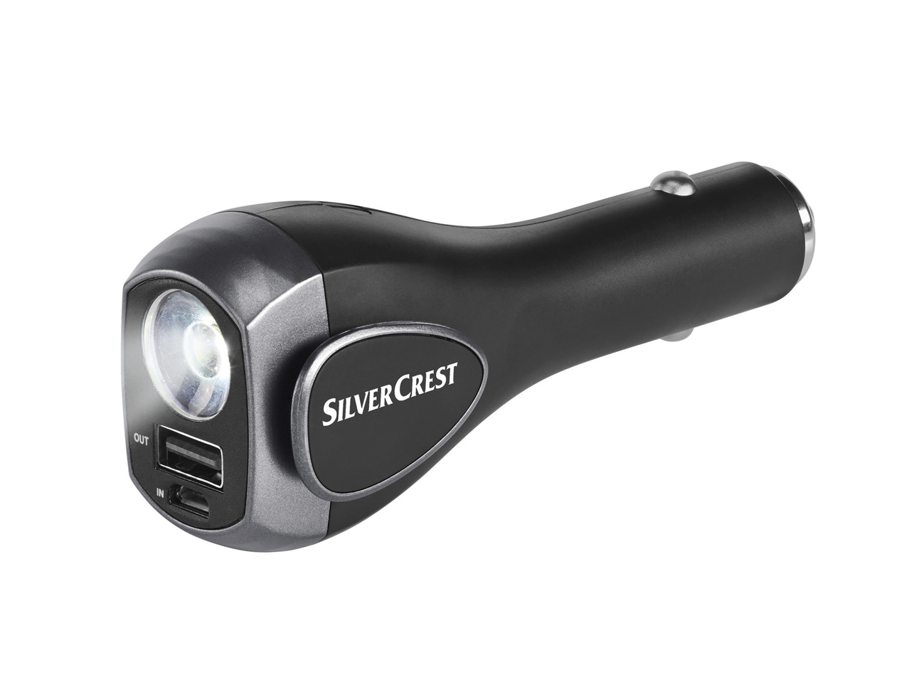 Silvercrest In-Car Charger with Emergency Functions1
