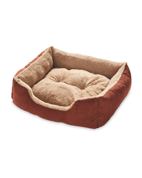 Brown Small Plush Pet Bed