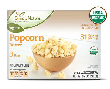 SimplyNature Organic Butter Microwave Popcorn