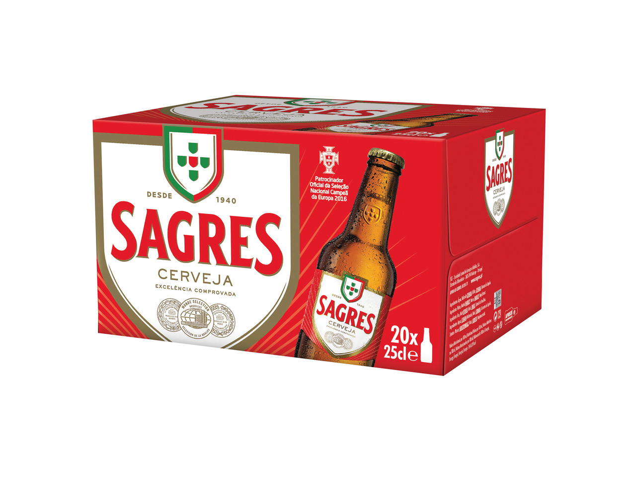 SAGRES(R) Cerveja Mini Pack Económico