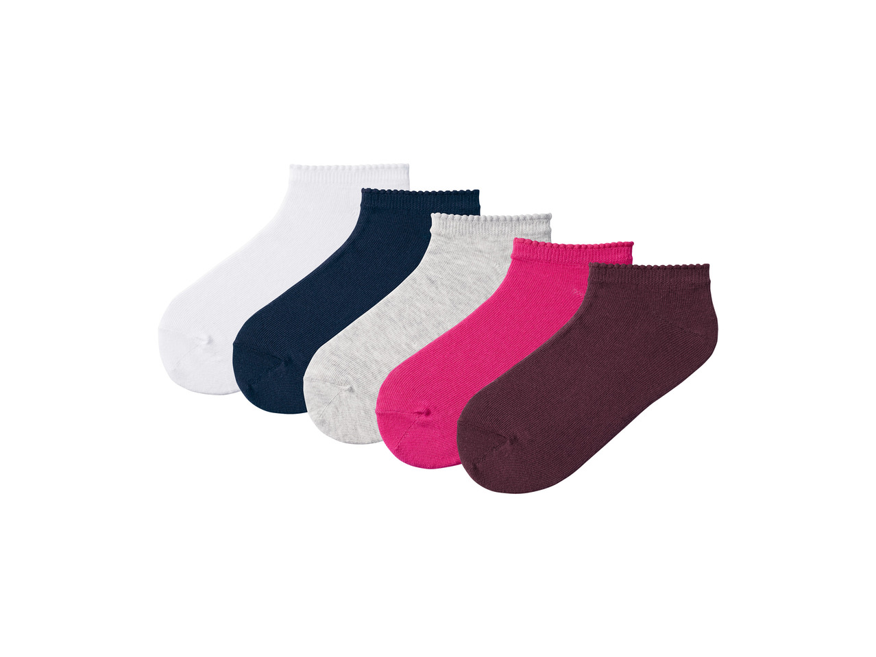 Nízké ponožky – 5 párů - dívčí