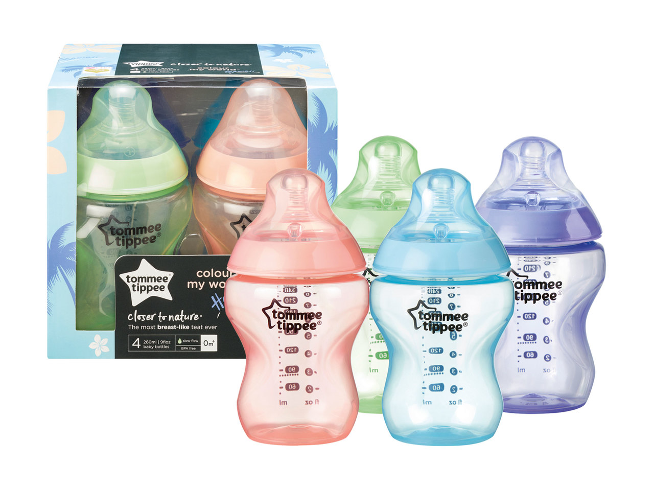 Tommee Tippee Coloured Bottles1