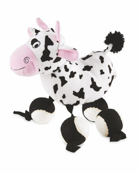 Cow Plush Ball Feet Dog Toy Toy