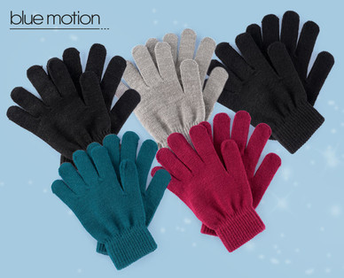 BLUE MOTION Damen-Feinstrick-Handschuhe, Doppelpkg.