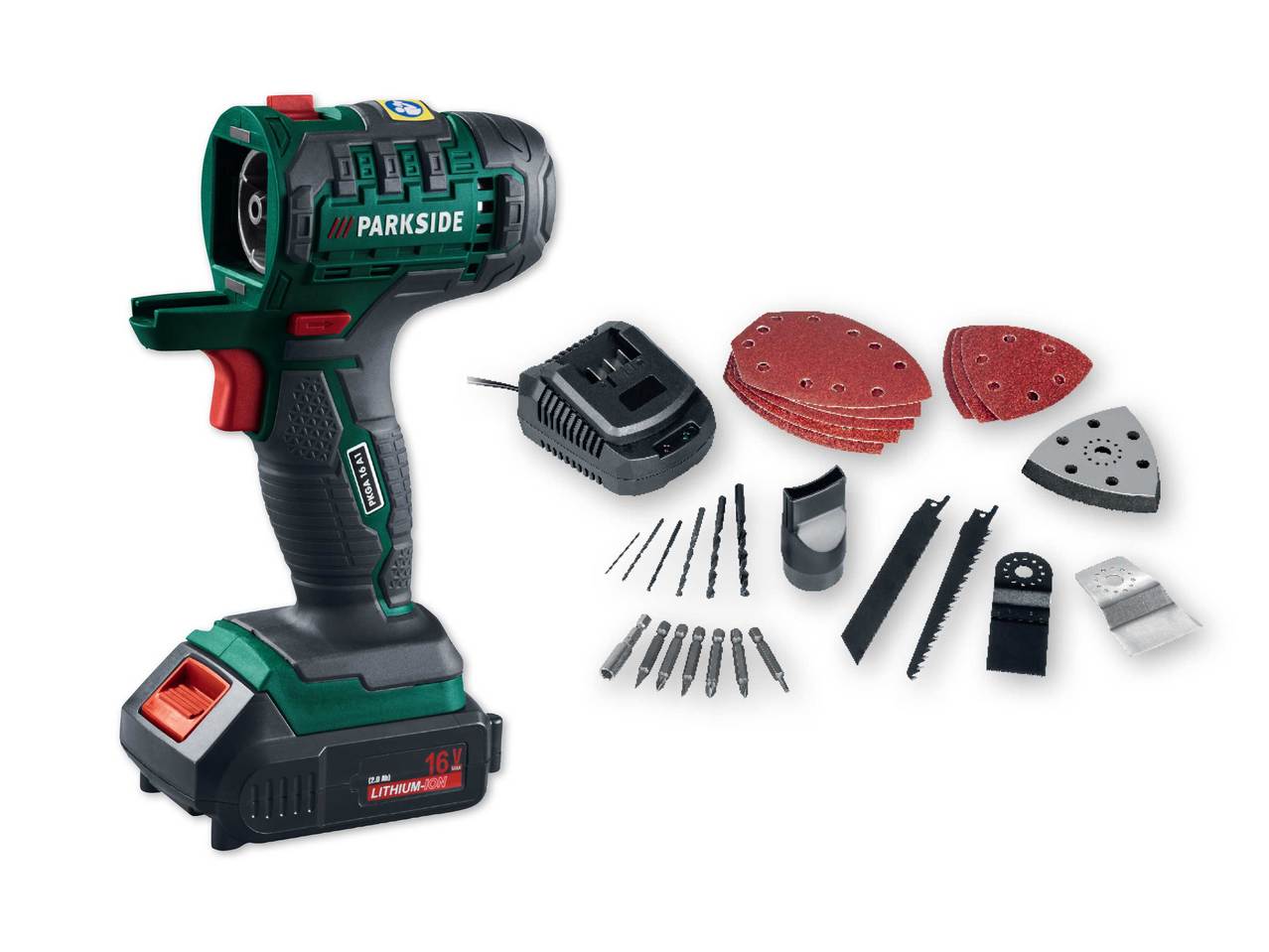 PARKSIDE 16V Li-Ion 4-In-1 Cordless Combination Tool