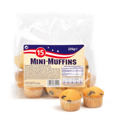 Mini muffins, 15 pcs