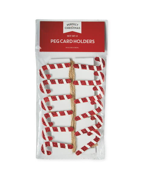 Candy Peg Card Holders With Cord