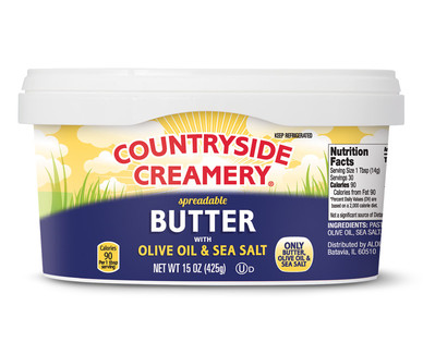Countryside Creamery Spreadable Butter With Olive Oil & Sea Salt