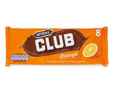 Assorted Club Biscuits Bars 8pk/176g