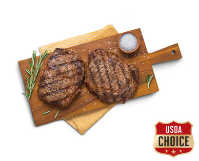 Fresh Twin Pack USDA Choice Boneless Beef Ribeye Steak
